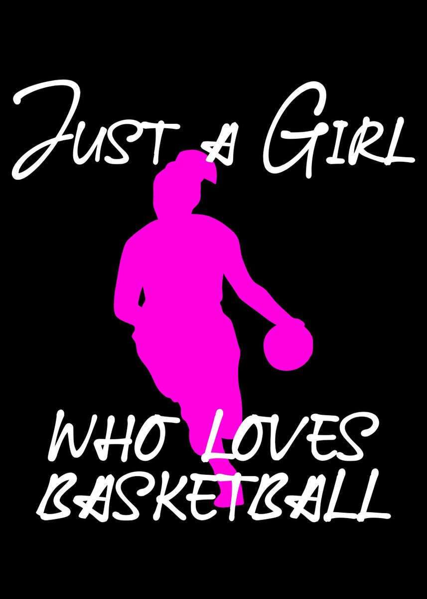 'girl who loves Basketball' Poster by Andreas Schellenberg | Displate