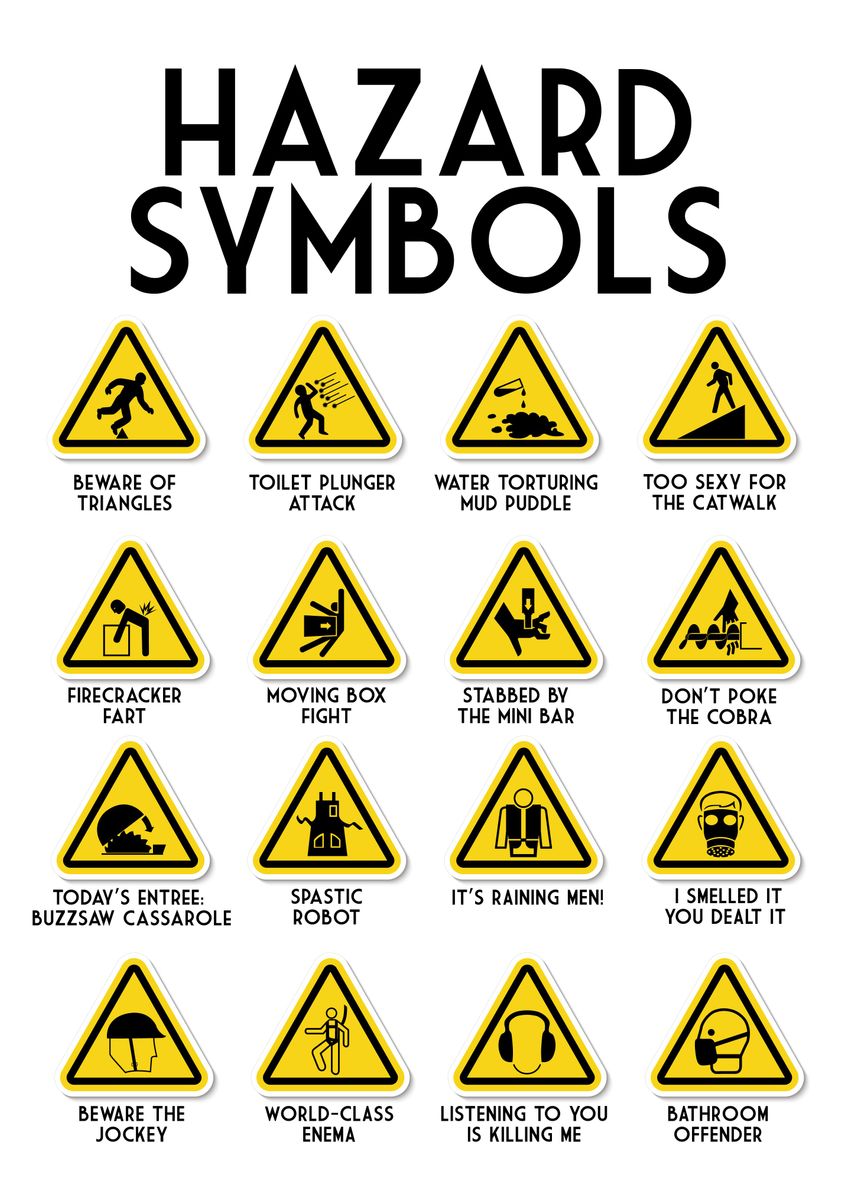 'FUNNY cSymbols' Poster, picture, metal print, paint by Atomic Chinook ...