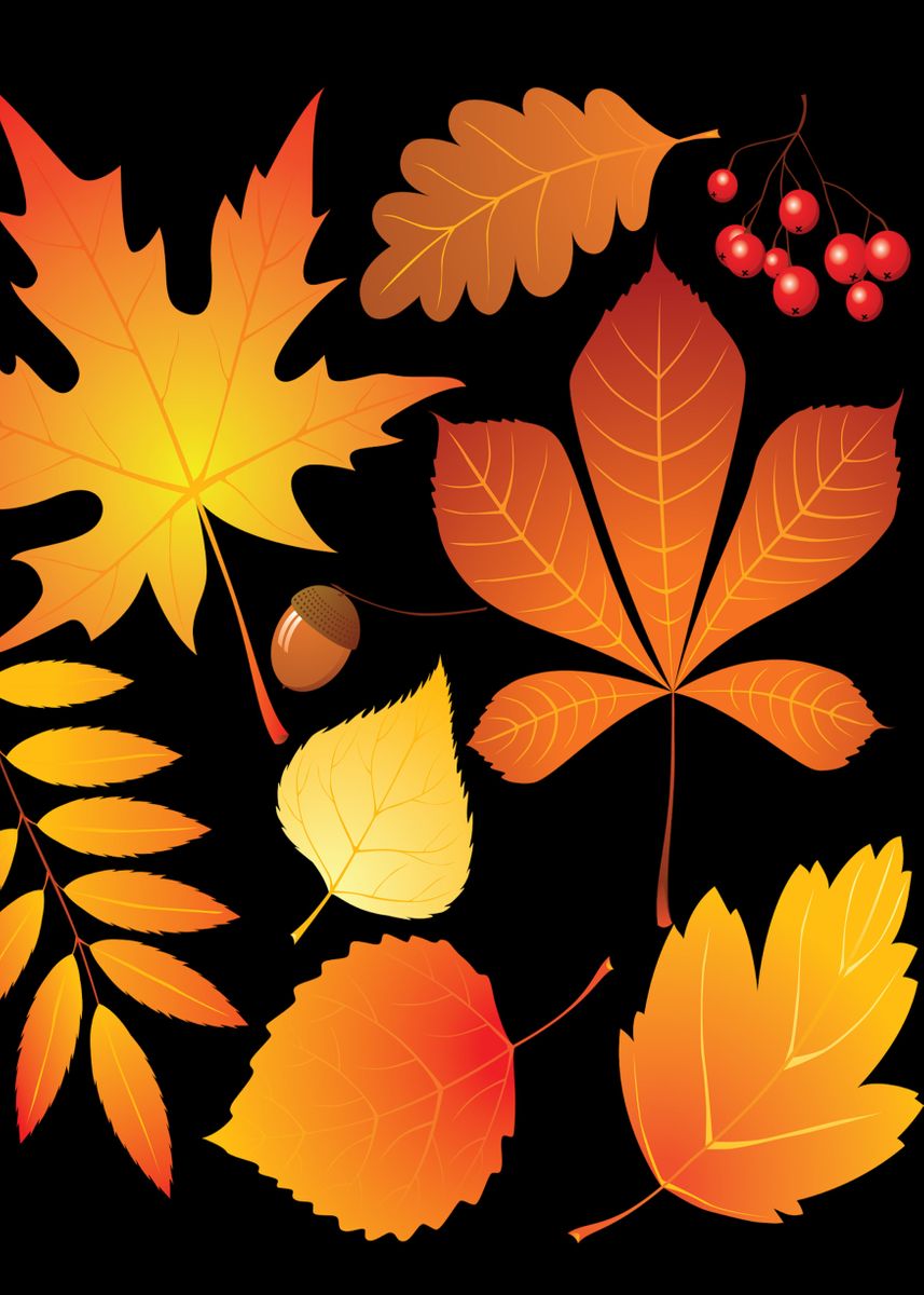 'autumn Leaves' Poster By Shiner Artist | Displate