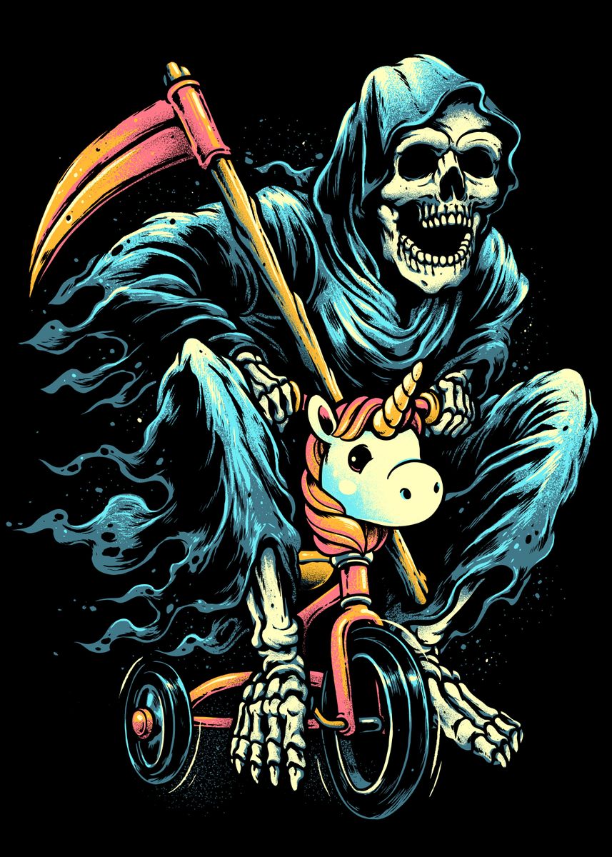 'Last Ride' Poster by glitchygorilla | Displate