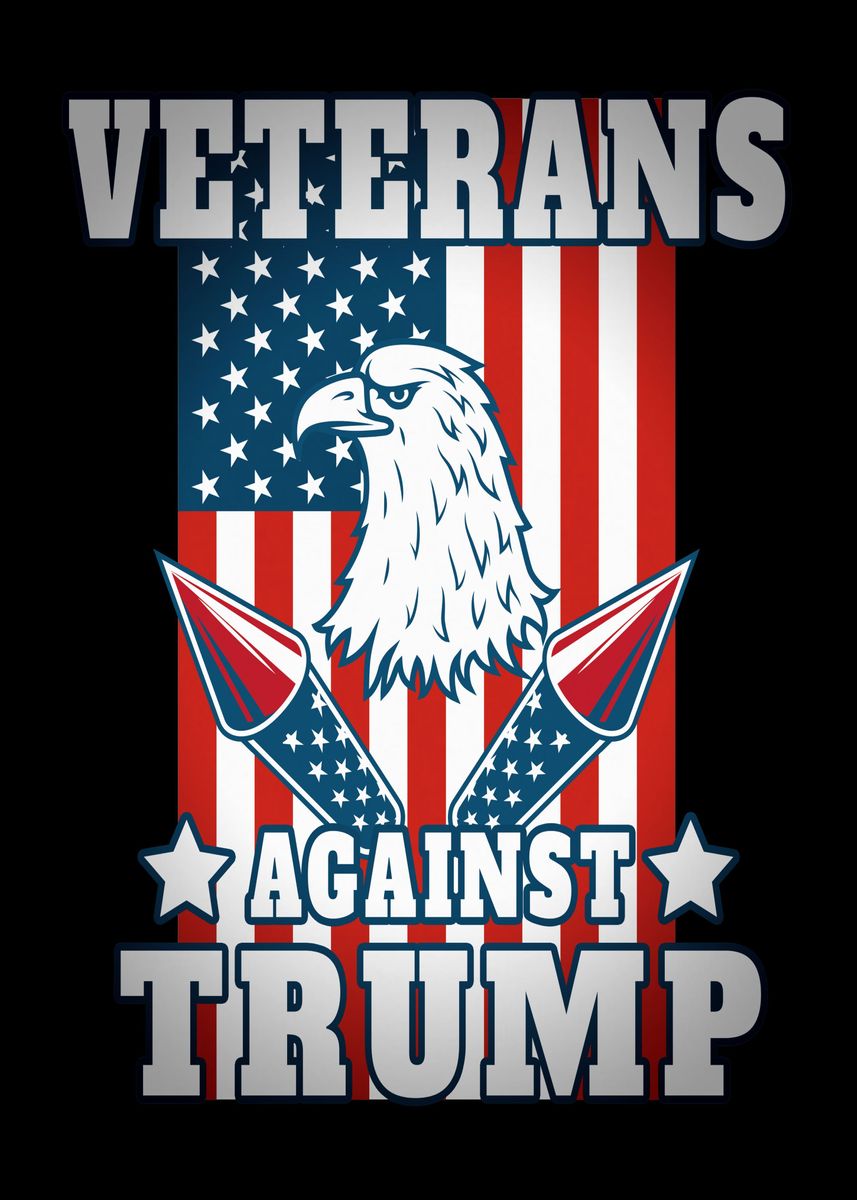 'Veterans against Trump' Poster by sytacdesign | Displate