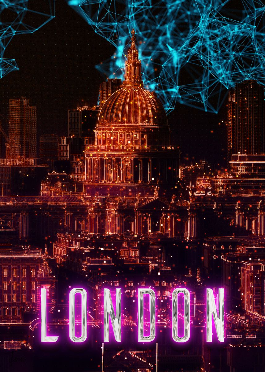 'London' Poster by Petra Rommelfanger Displate