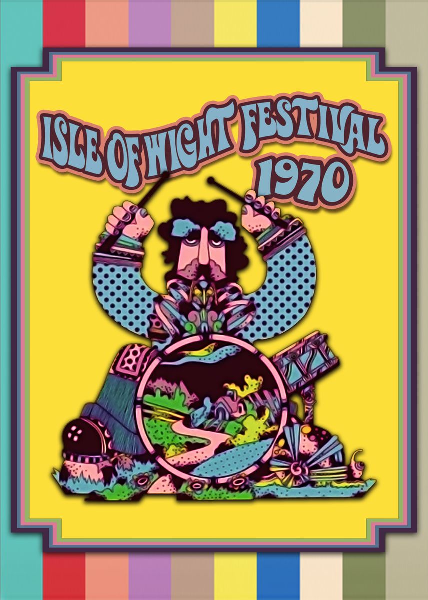 Isle Of Wight Festival' Poster by Rhinto Pow | Displate
