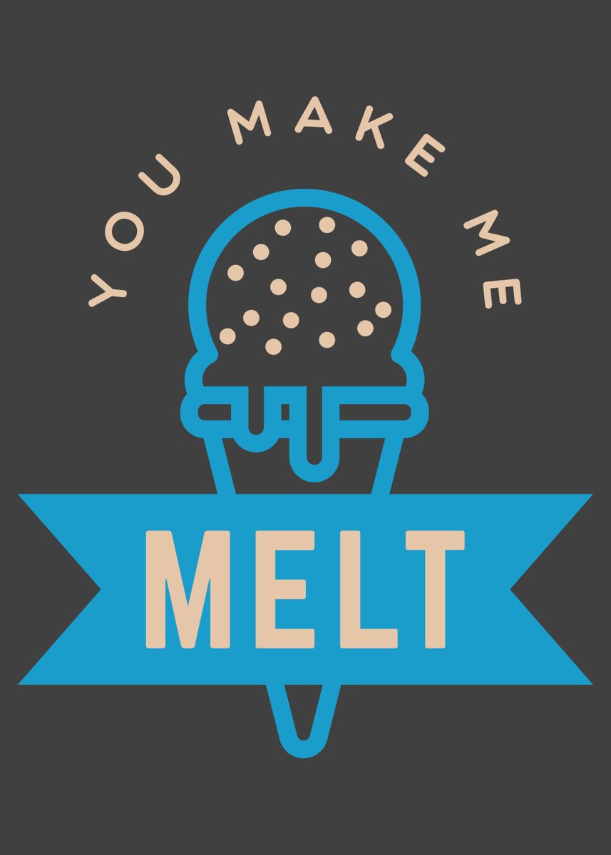 'Ice Cream Sayings' Poster by schmugo Displate