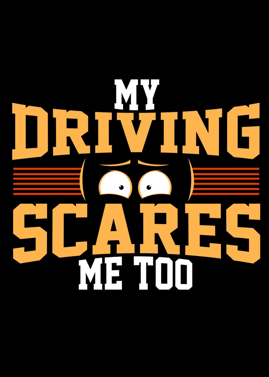 'Driving School Driving' Poster by Steven Zimmer Displate