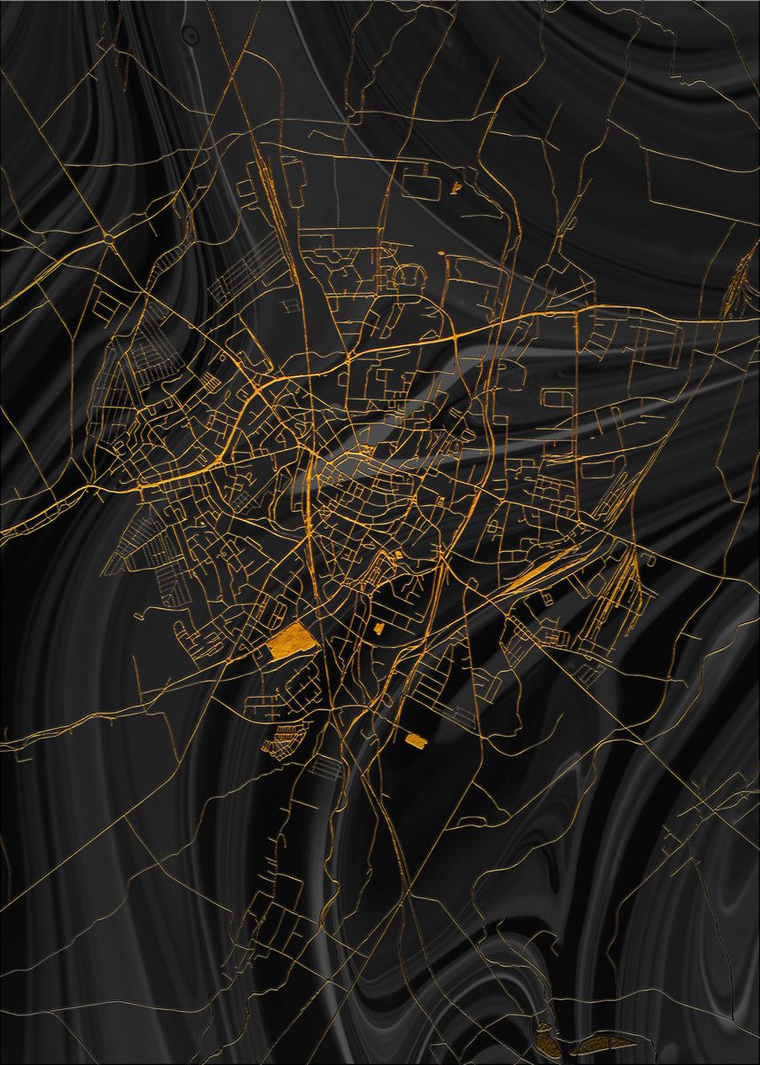 'Swidnica Poland' Poster, picture, metal print, paint by Coconut Sorbet