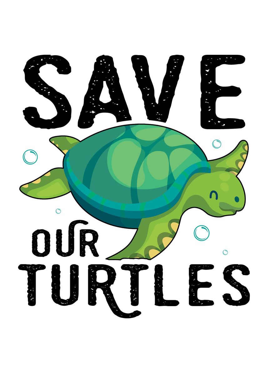 'Turtle Pet Gift Idea' Poster, picture, metal print, paint by TW Design ...