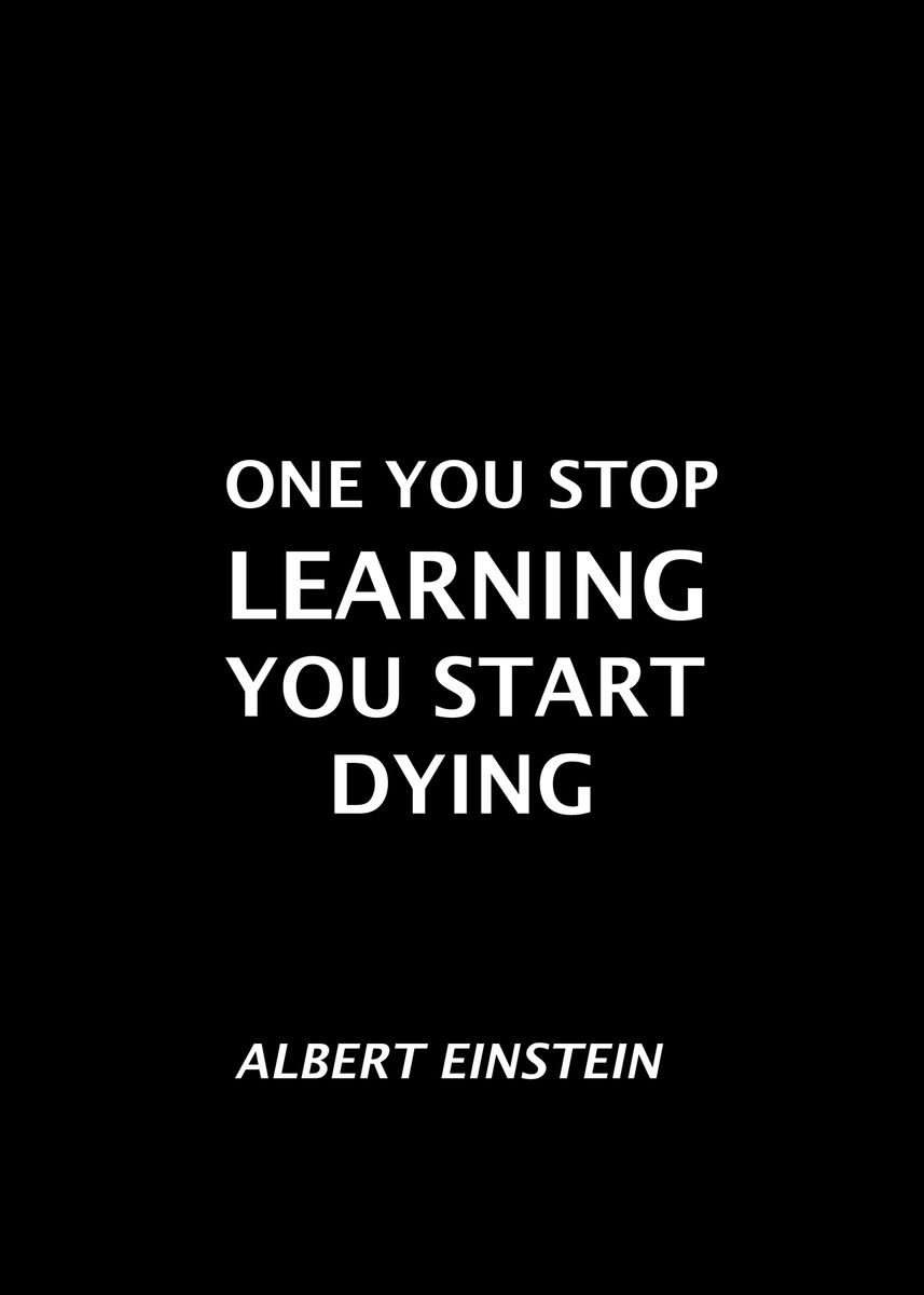 'Albert Einstein Qoute' Poster by D A N | Displate