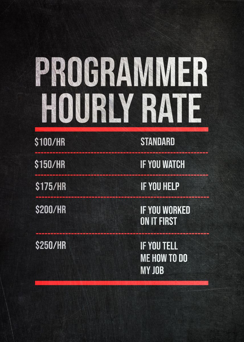 programmer-hourly-rate-poster-picture-metal-print-paint-by