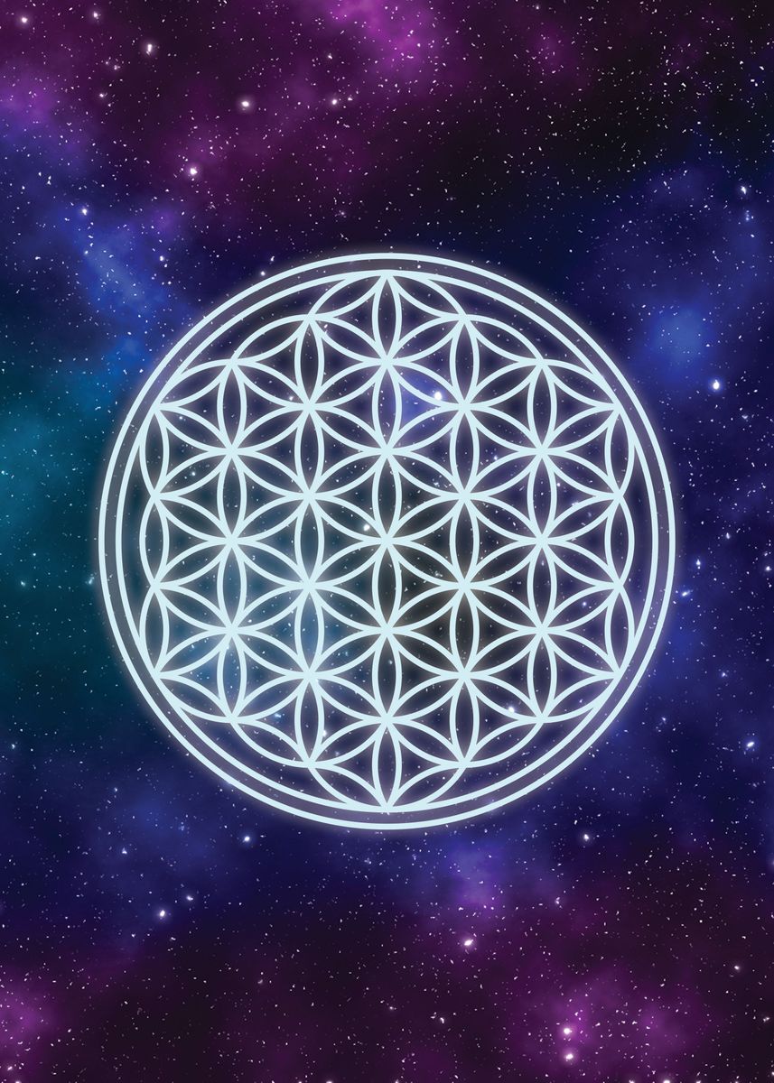 'Flower Of Life ' Poster, picture, metal print, paint by taps lawrence ...