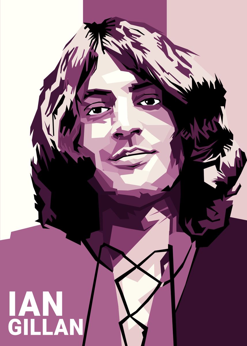 'ian gillan pop art style' Poster, picture, metal print, paint by ...