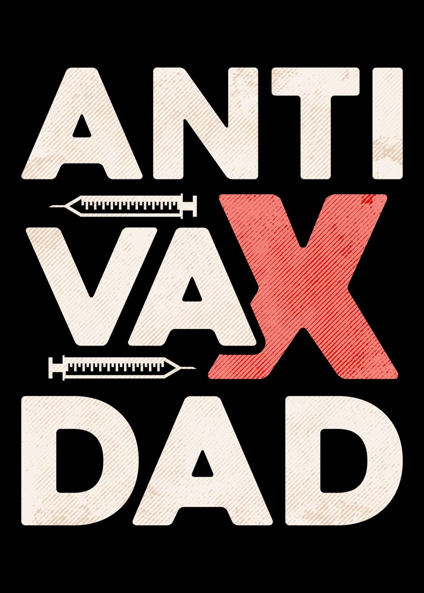 'Anti vaccinate' Poster, picture, metal print, paint by Hexor | Displate