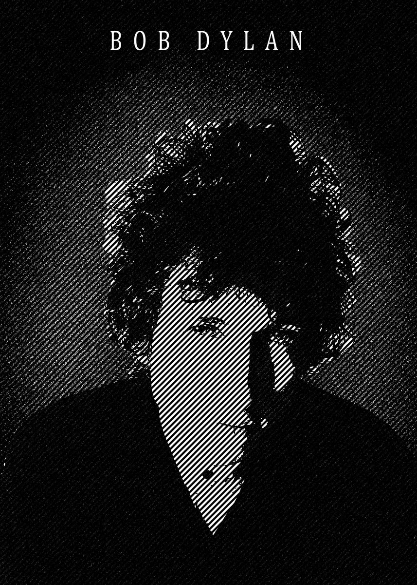 'Bob Dylan' Poster, picture, metal print, paint by LorettaRElswick ...