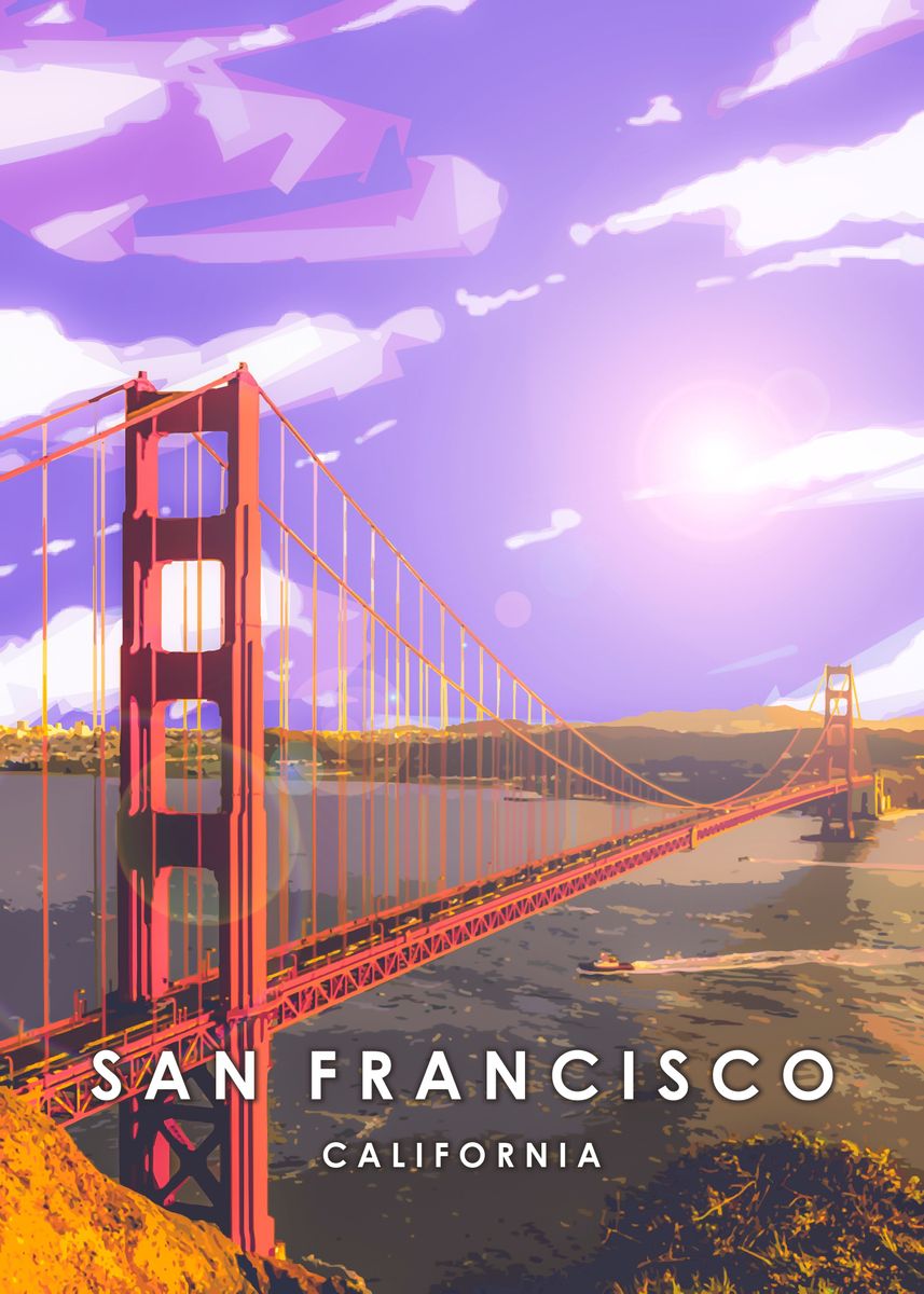 'San Francisco' Poster by Rio Josia | Displate