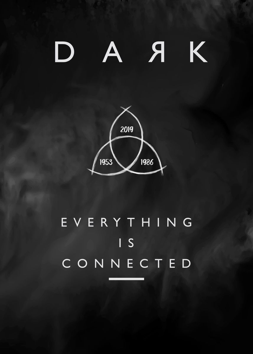 Dark Netflix, black, dark, dark series, everything is connected
