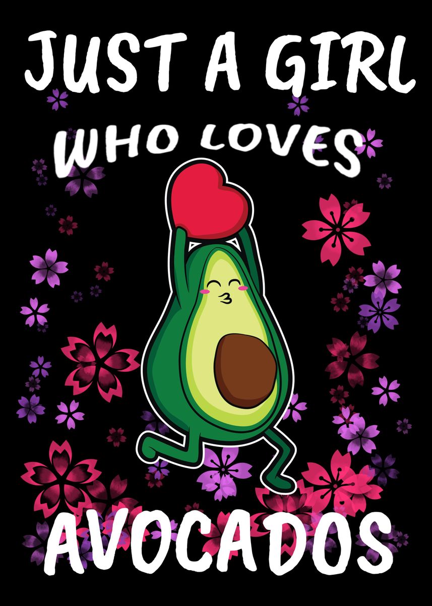 'Avocado wife girls love' Poster, picture, metal print, paint by ...