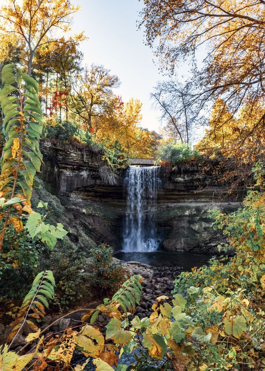 'Minnehaha Falls Minnesota' Poster, picture, metal print, paint by ...