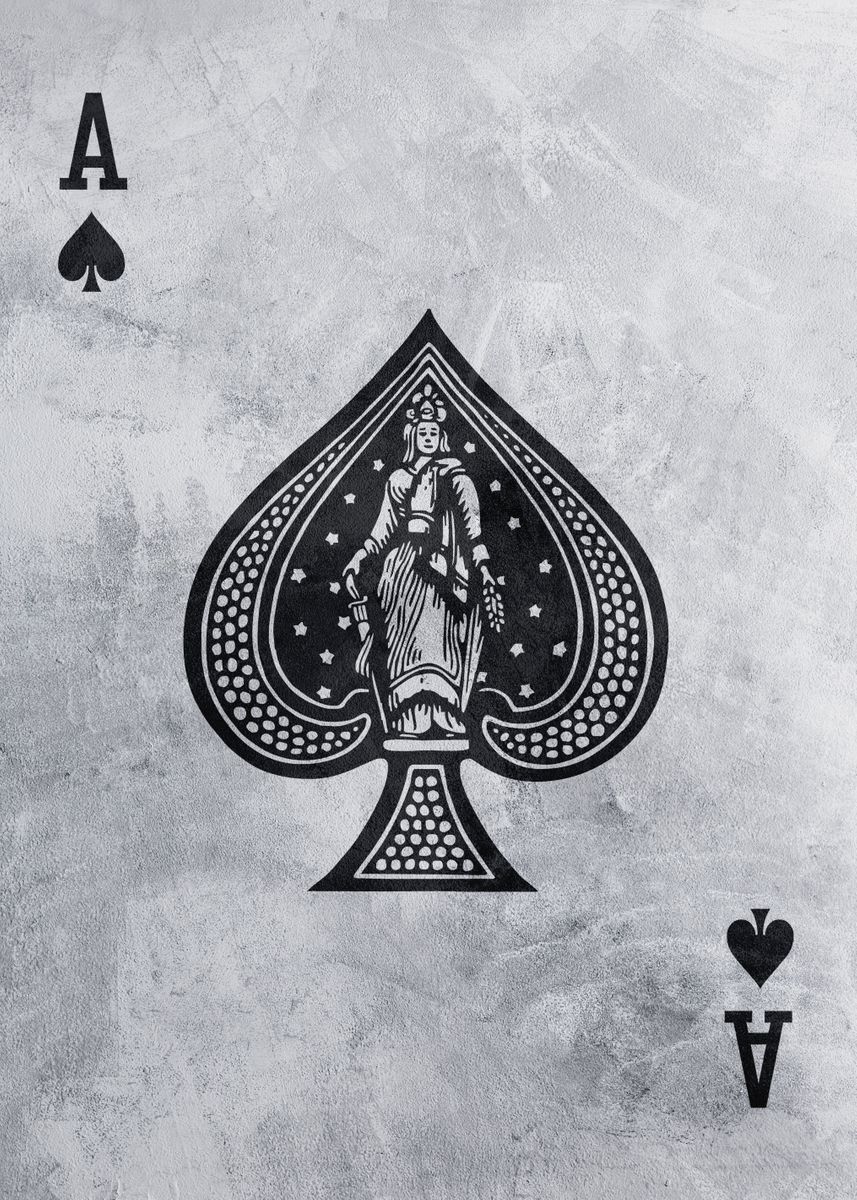 'ace Of Spade' Poster, Picture, Metal Print, Paint By Exclusive Metal 