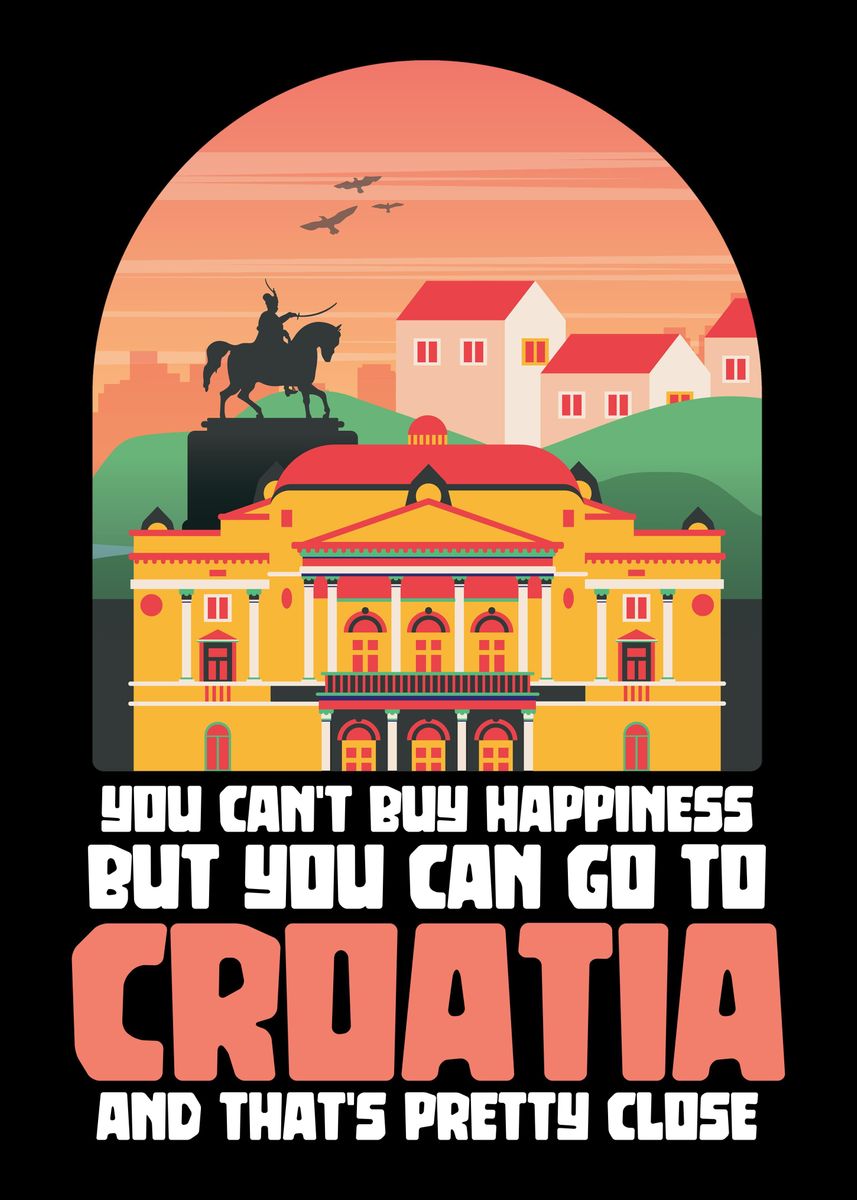 'Croatia Zagreb Croatian' Poster By Ankarsdesign | Displate