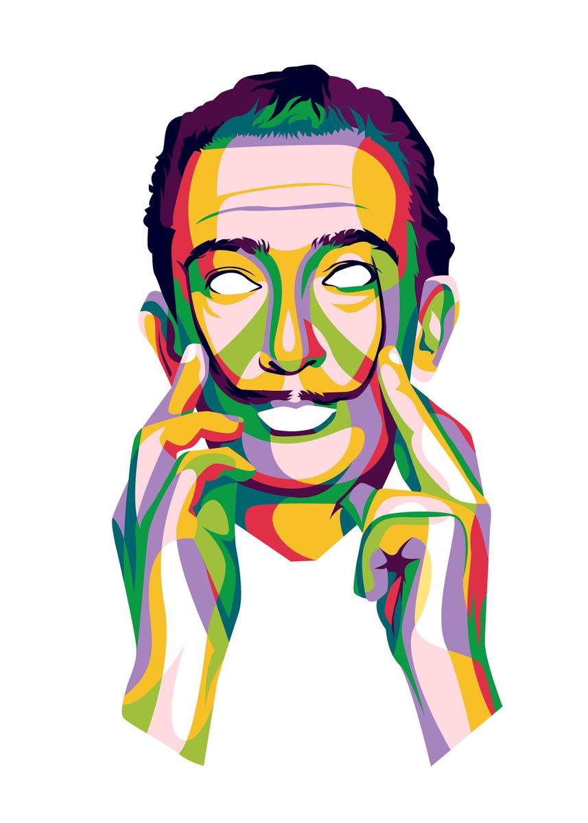 'Salvador Dali' Poster, picture, metal print, paint by Indra Gunawan ...