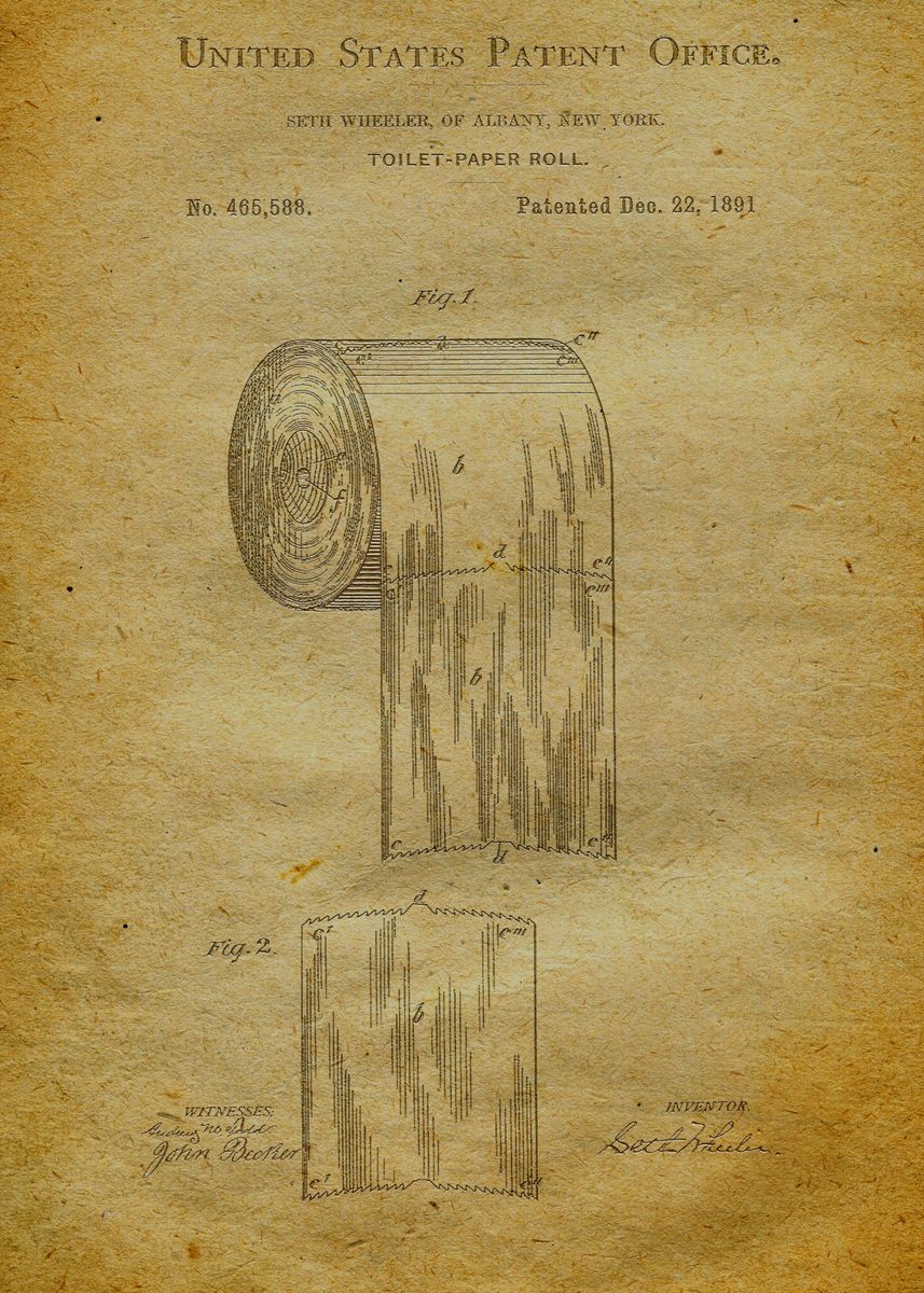 Toilet Paper Patent Poster Picture Metal Print Paint By Roy Davis   Ebbbf6ef1d5fa975f36a419a30dddd3f A4c693362505a6bcbbd7430a82899b1a 