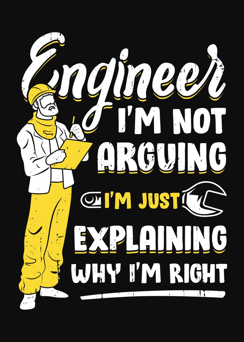 'Engineering Engineer' Poster by Marcel Doll | Displate