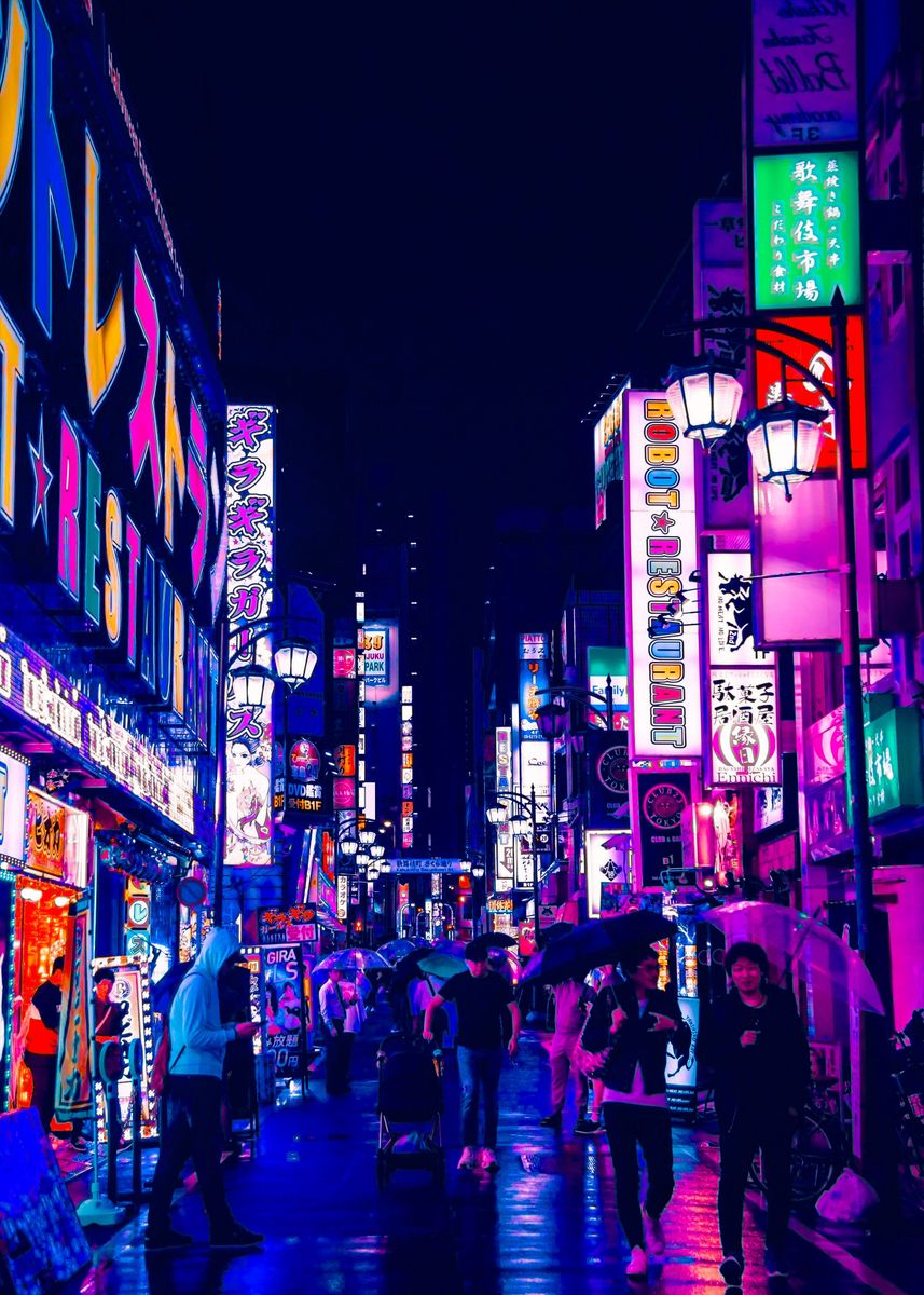 'Tokyo Japan ' Poster by Faa Ness | Displate