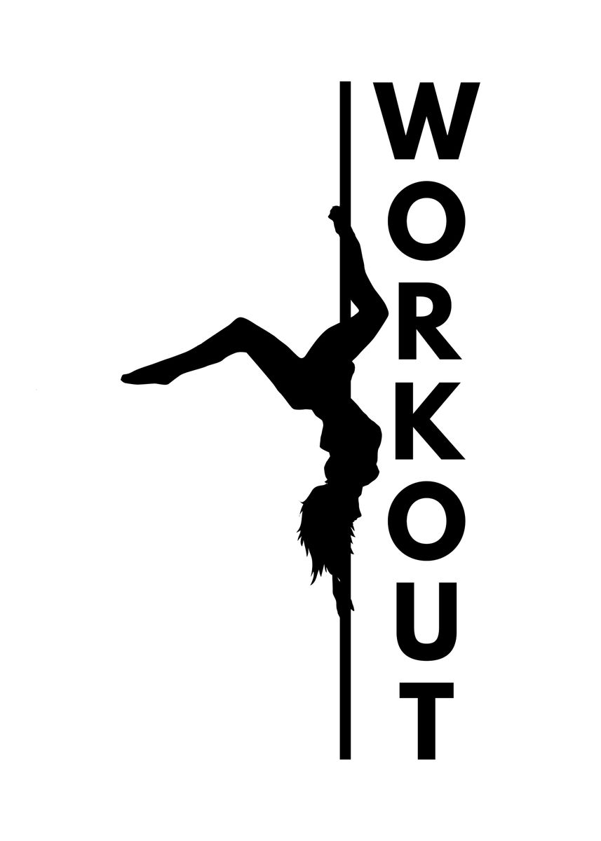 Workout' Poster, picture, metal print, paint by bananadesign