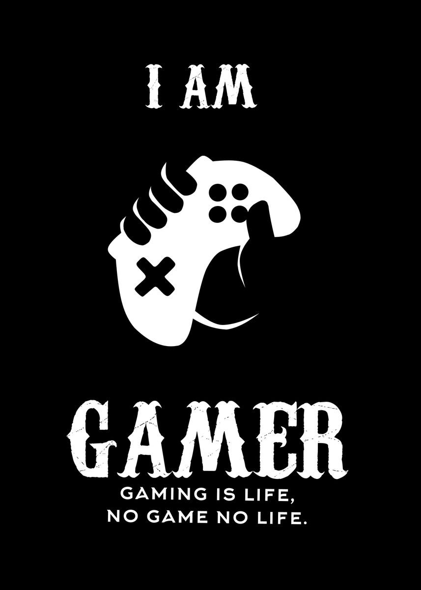 'Gamer' Poster, picture, metal print, paint by Ryan | Displate