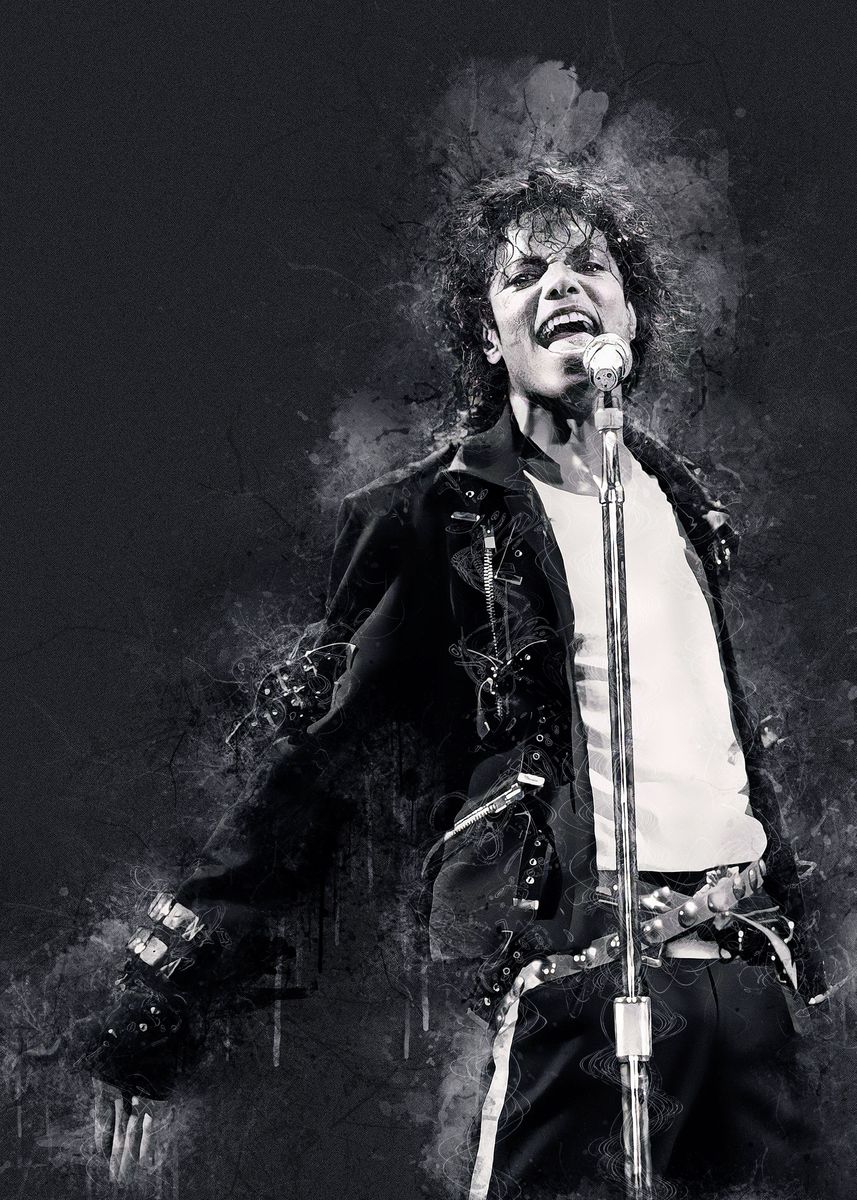 'Michael Jackson ' Poster, picture, metal print, paint by San Creative ...