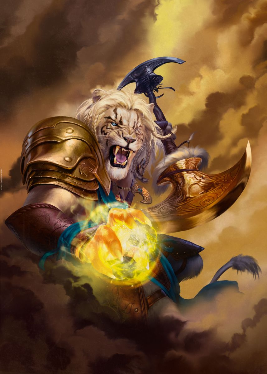 'Ajani' Poster, picture, metal print, paint by Magic The Gathering ...