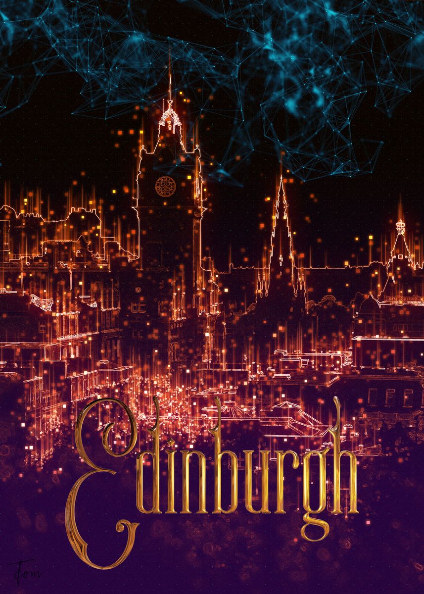 &lsquo;Edinburgh&rsquo; Poster by Petra Rommelfanger | Displate