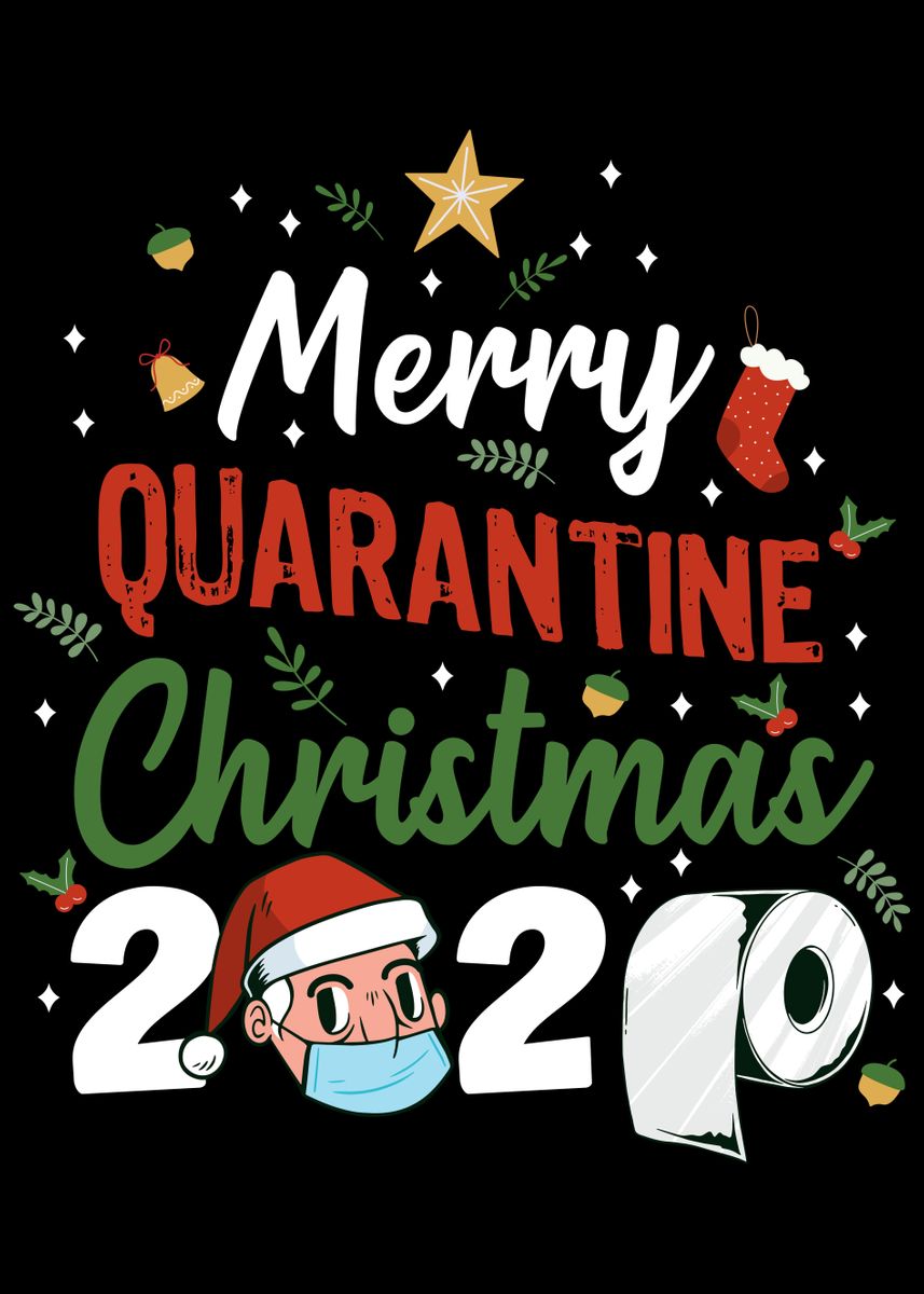 'Funny Quarantine Christmas' Poster by Philip Anders Displate