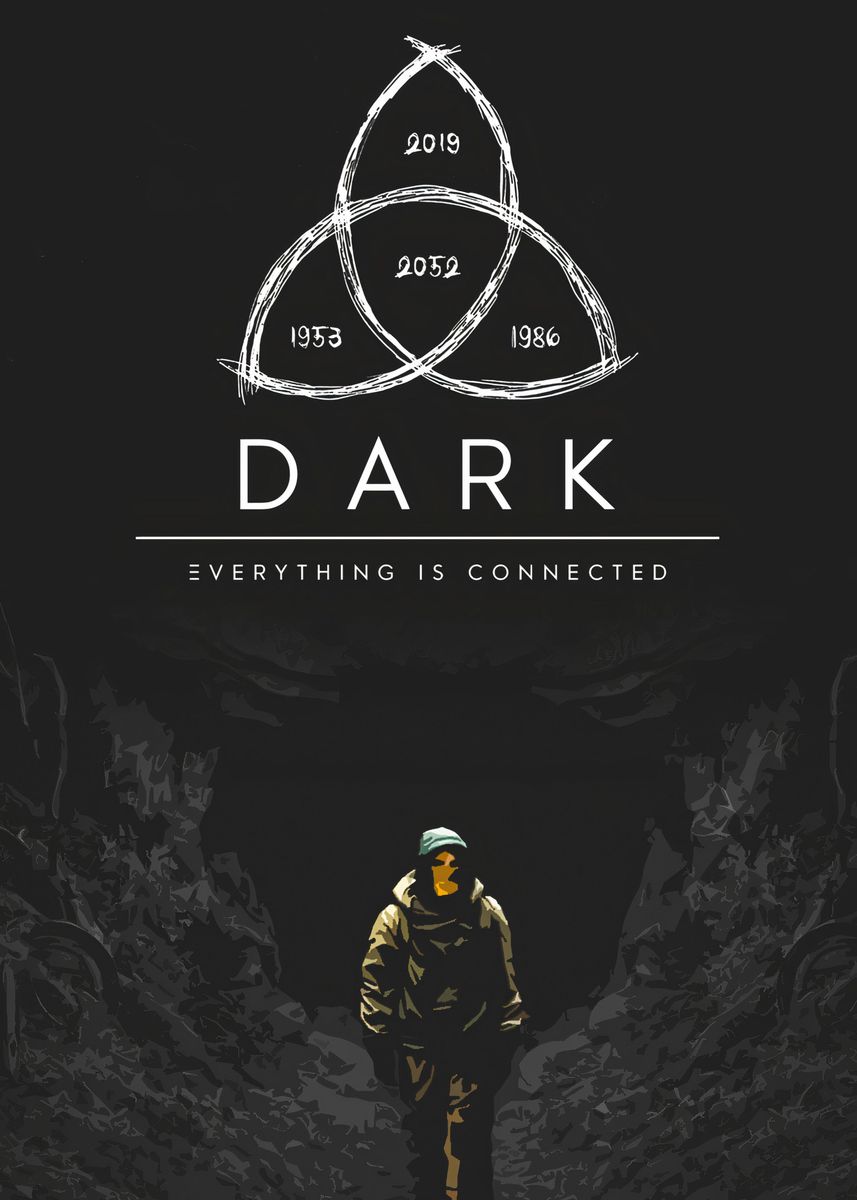 Dark Netflix, black, dark, dark series, everything is connected