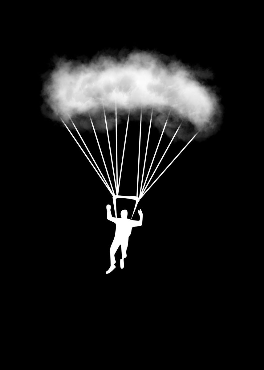'Sky Diver Jump Gift Sky' Poster by PlateMadeStuff Displate