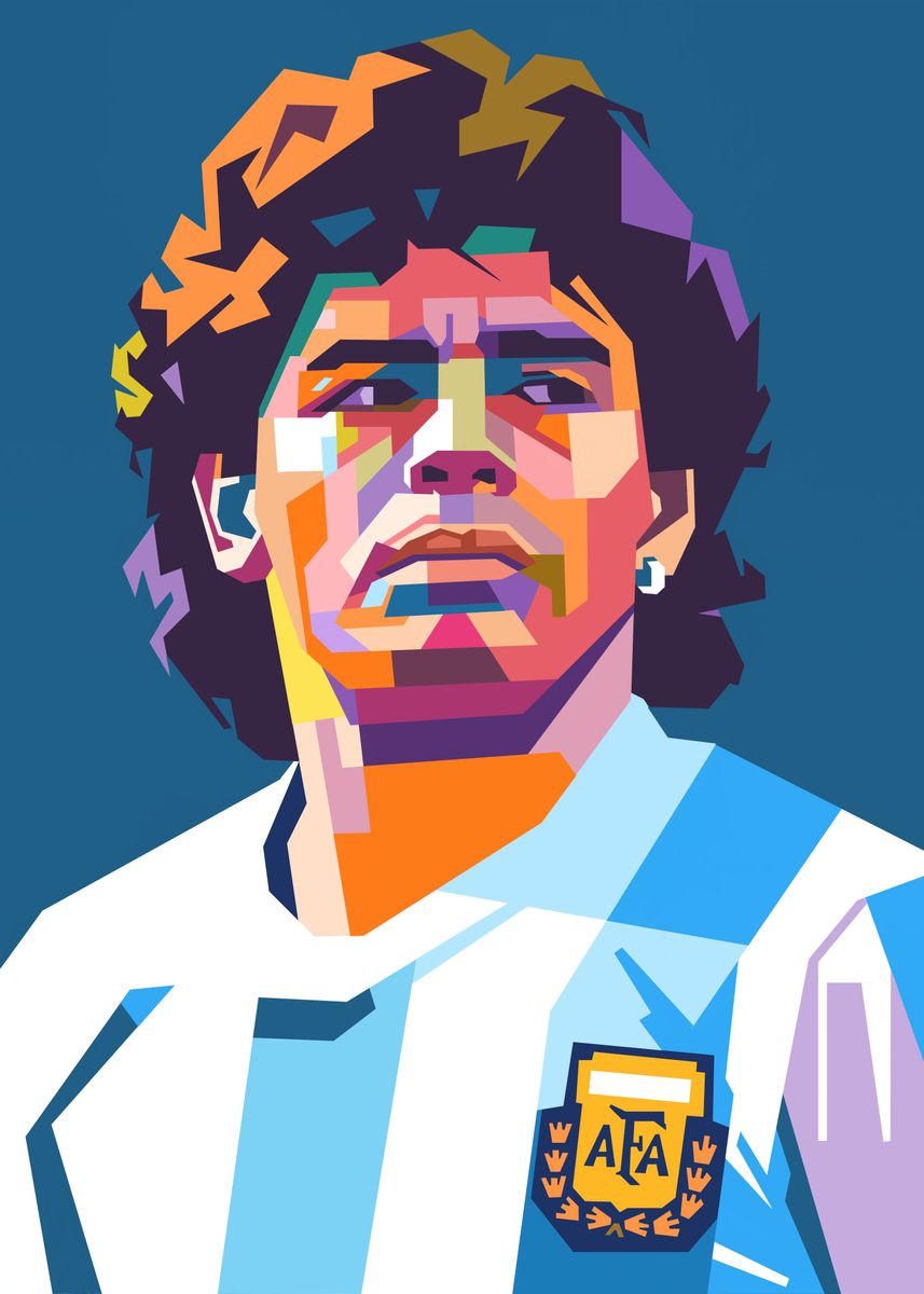 'Diego Maradona' Poster by Poernama Sahroe | Displate