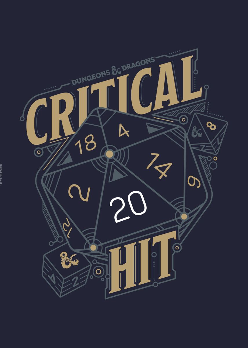 'Critical Hit' Poster by Dungeons and Dragons  | Displate
