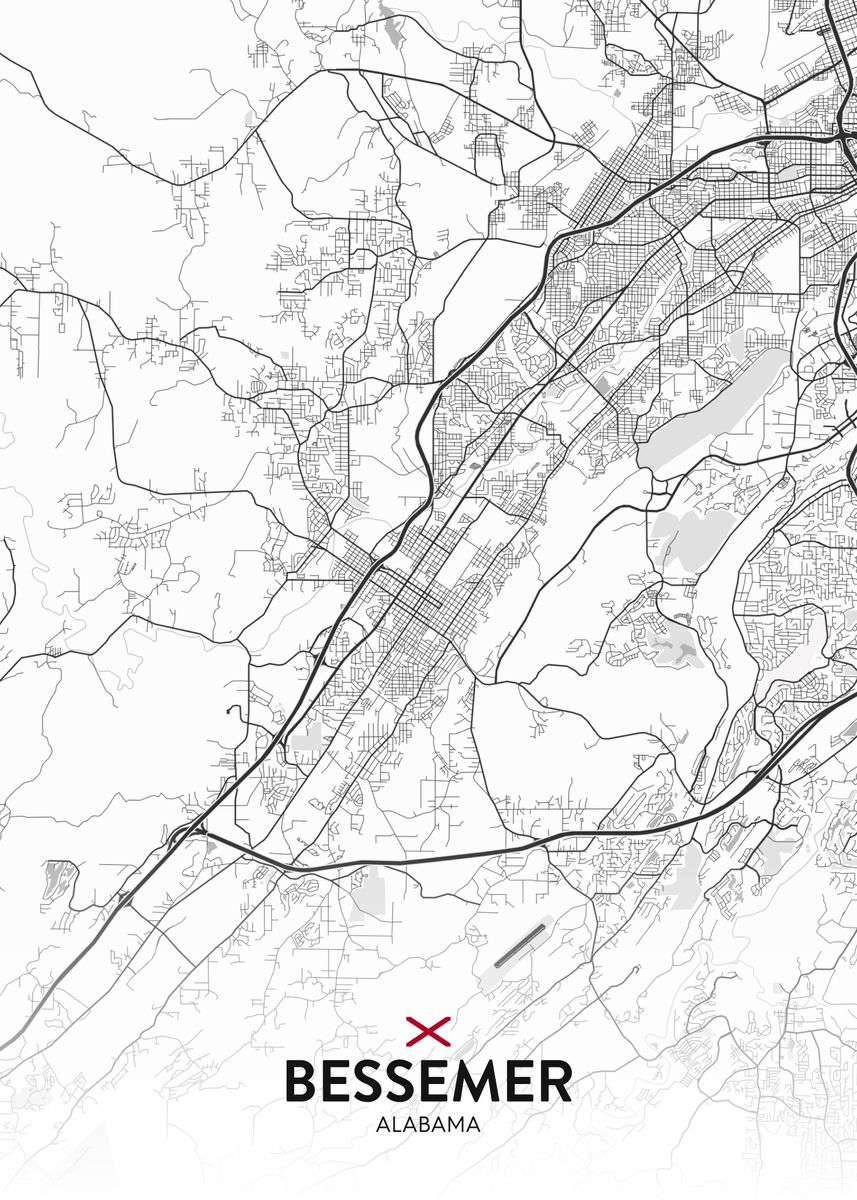 'Bessemer AL' Poster by IMR Designs Displate