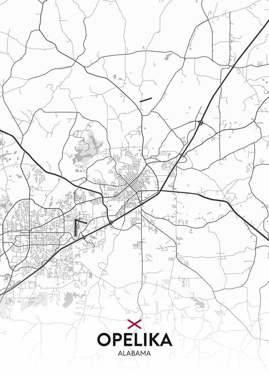 'Opelika AL' Poster by IMR Designs Displate