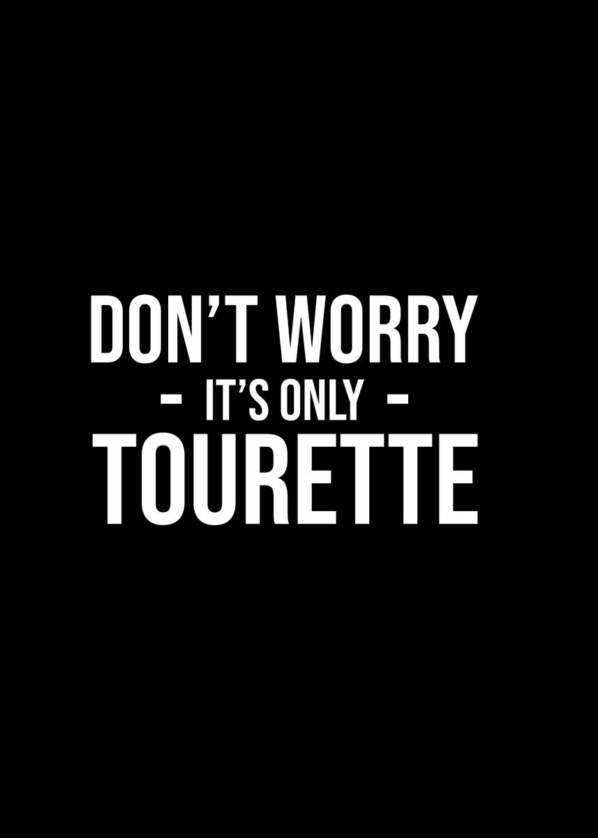 'Cute Tourette Syndrome ' Poster, picture, metal print, paint by ...