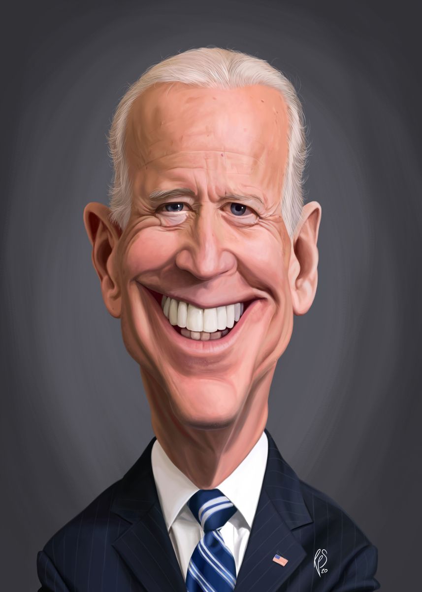 'Joe Biden' Poster, picture, metal print, paint by rob art ...