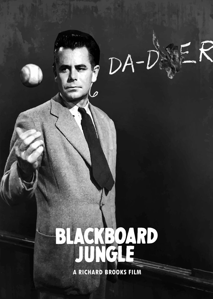 'Blackboard Jungle' Poster, picture, metal print, paint by Bo Kev | Displate