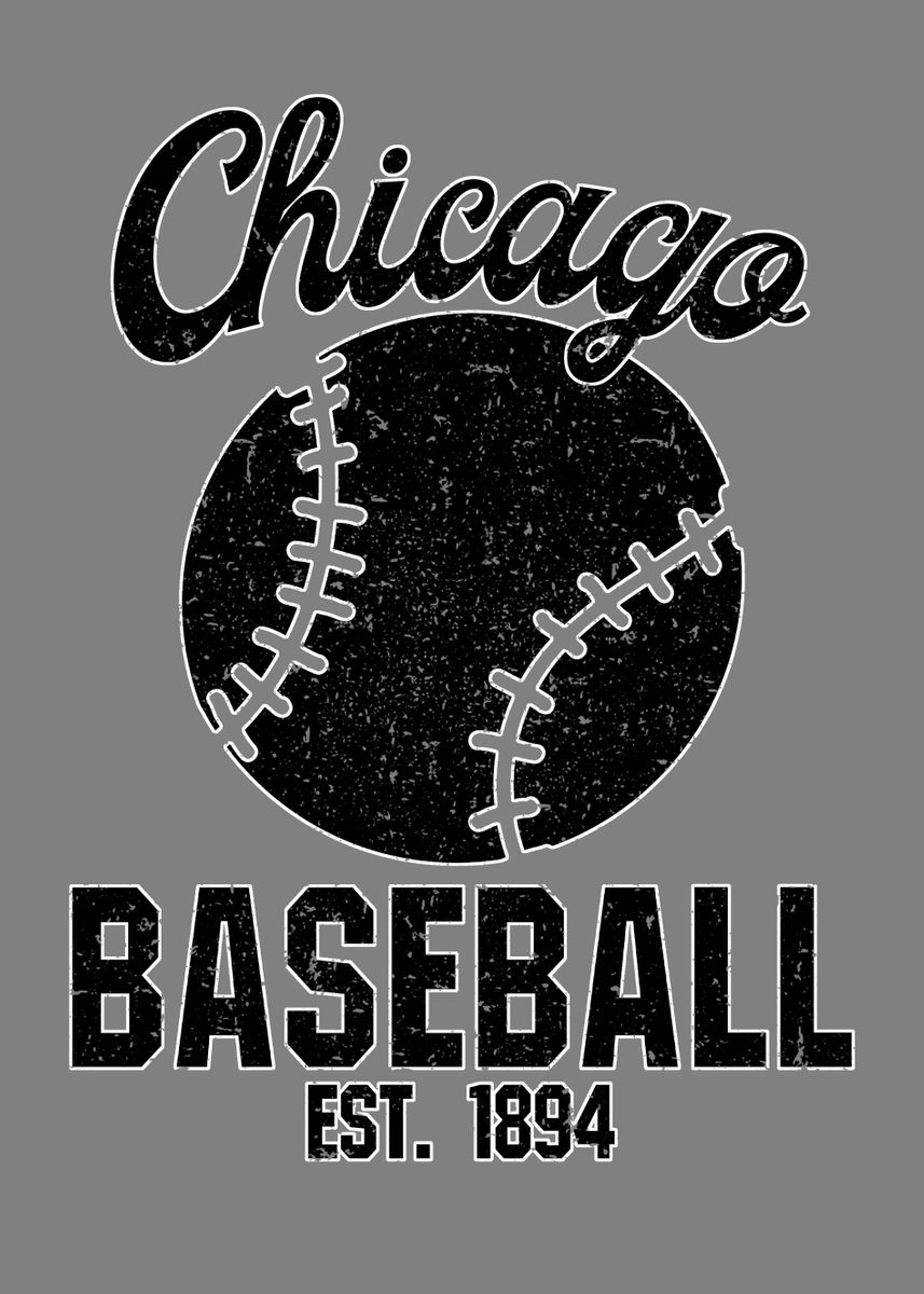 'Chicago Baseball Est1894' Poster by backtonature | Displate