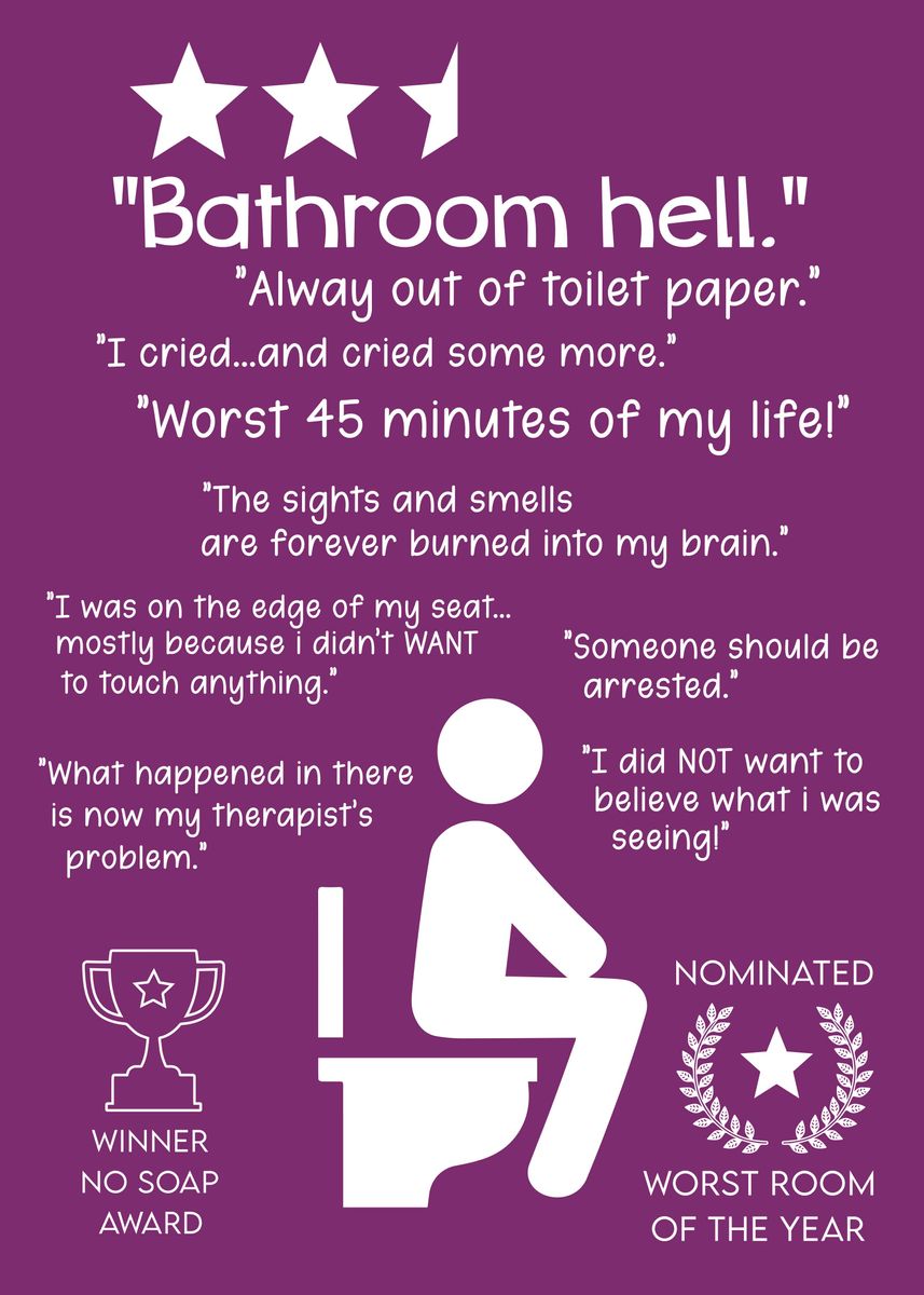 'Toilet' Poster by Gloria Grant Displate