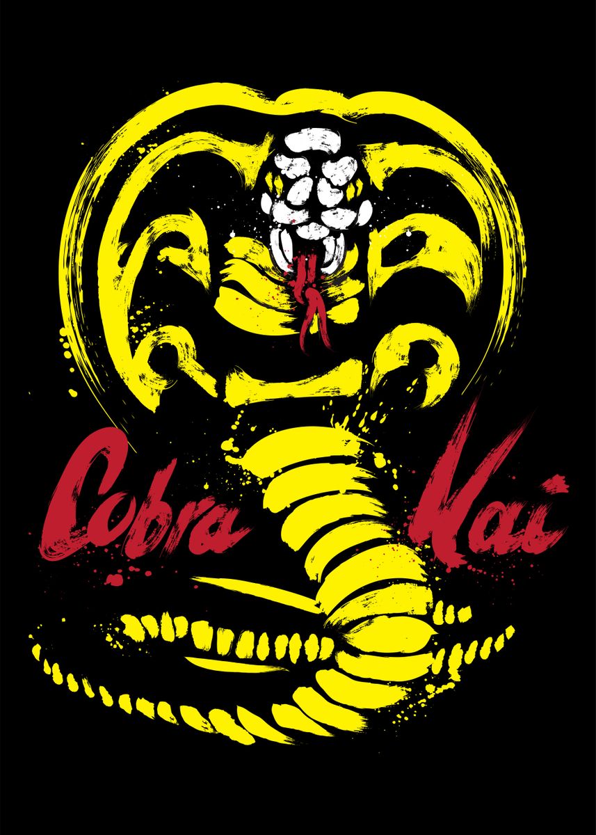 POSTER STOP ONLINE Cobra Kai - TV Show Poster (Emblem/Logo) (Size: 24 x  36)