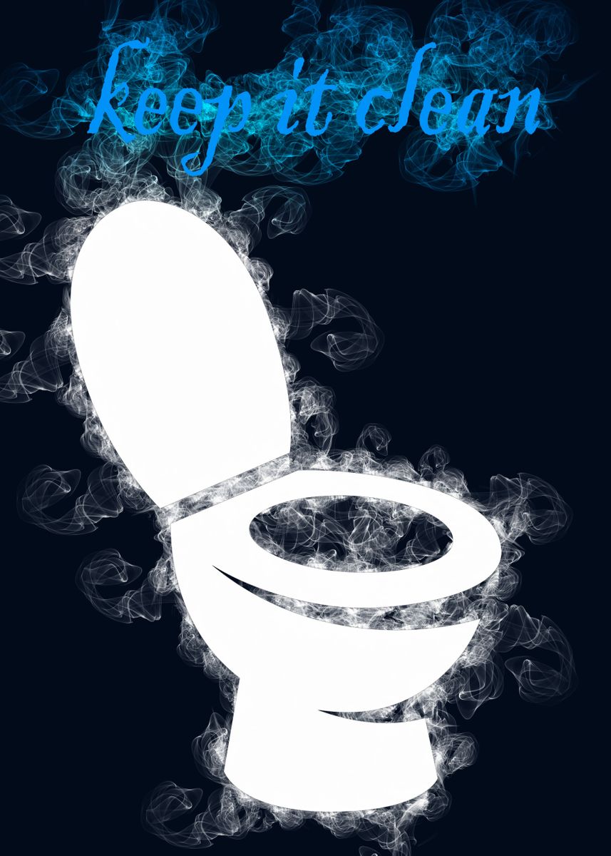 ‘keep it clean’ Poster, picture, metal print, paint by shiner artist