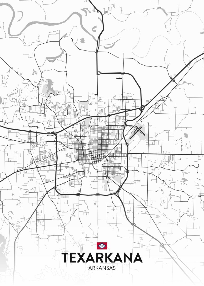 'Texarkana AR' Poster by IMR Designs Displate