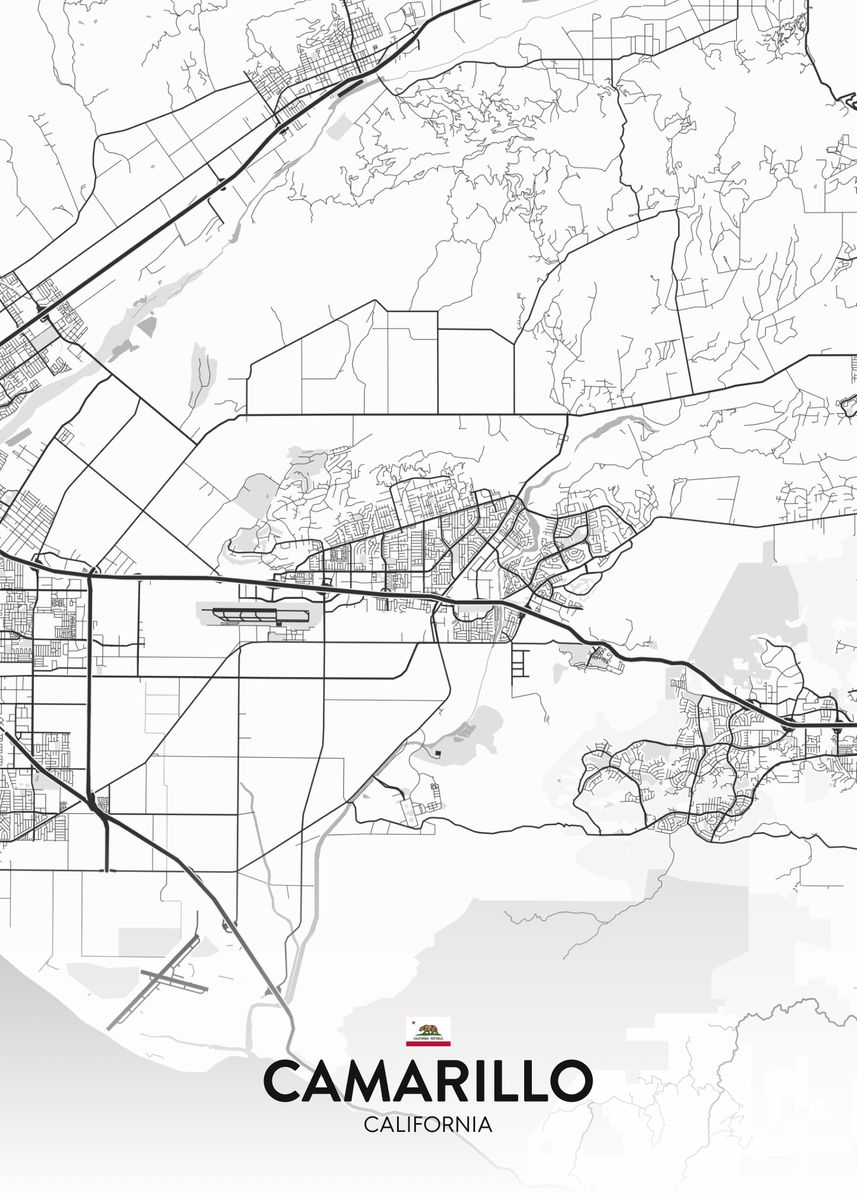 'Camarillo CA' Poster by IMR Designs Displate