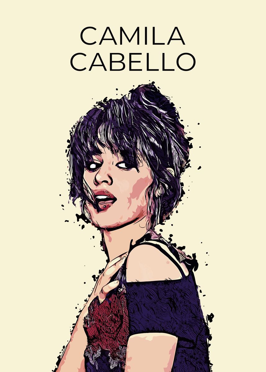 'Camila Cabello' Poster, picture, metal print, paint by supergaff ...