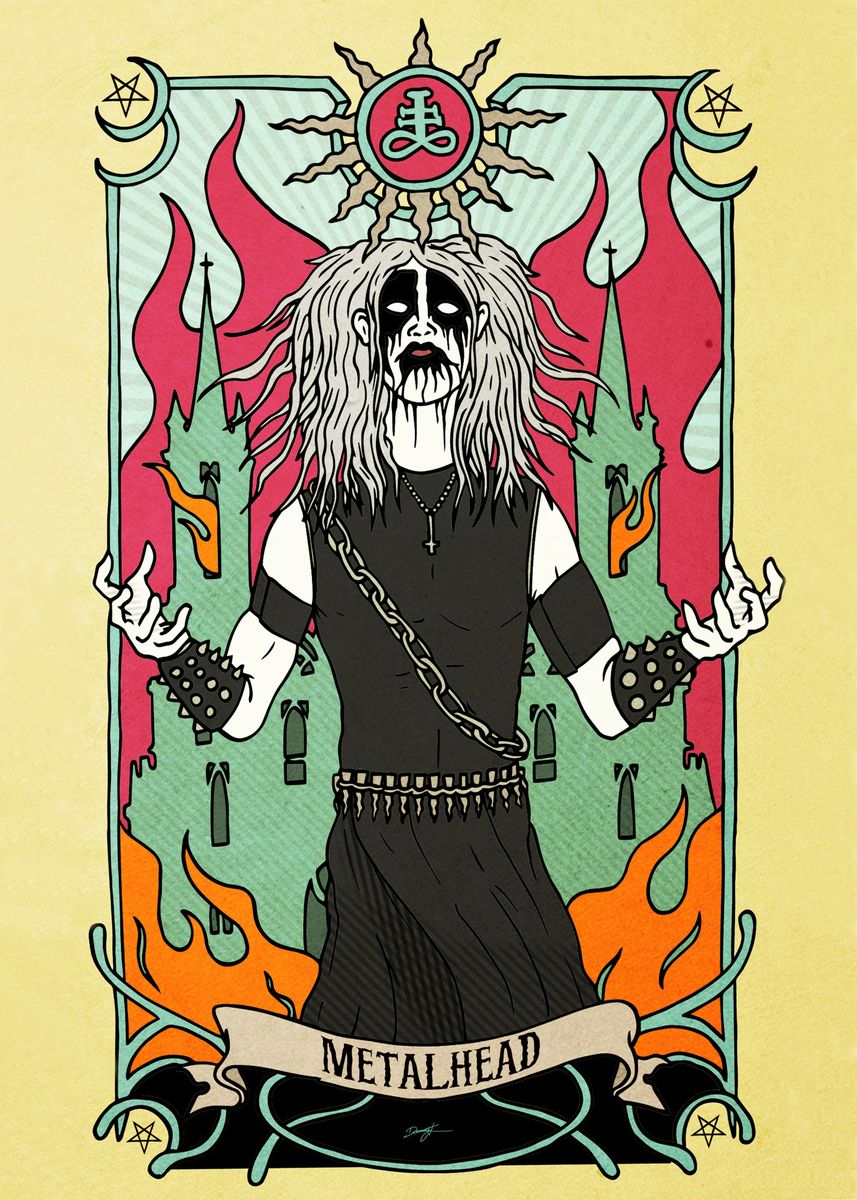 'Metalhead' Poster by Danny Kostianos Displate